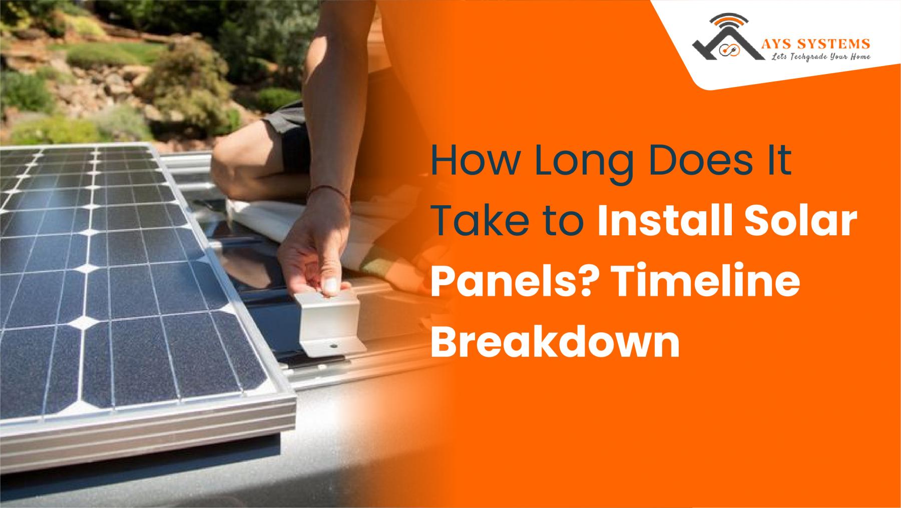 Photo inspiration: Picture Idea: How Long Does It Take To Install Solar Panels